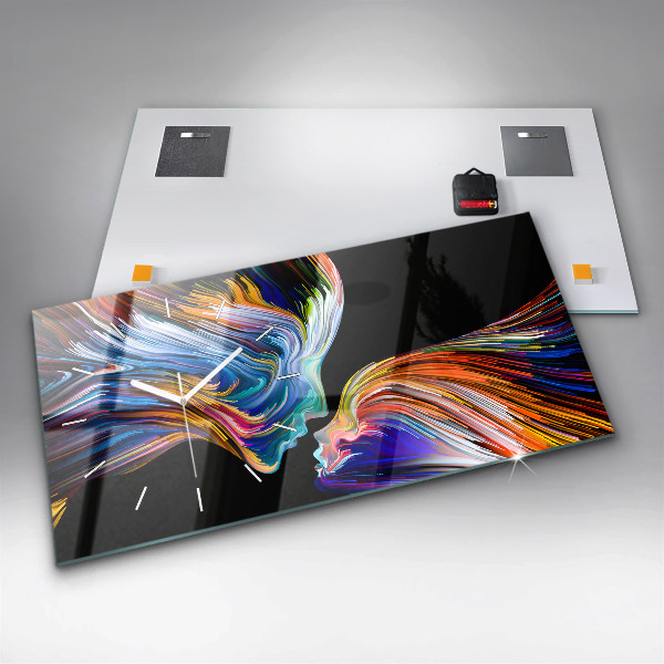 Zegar szklany poziomy Emocjonalna sztuka