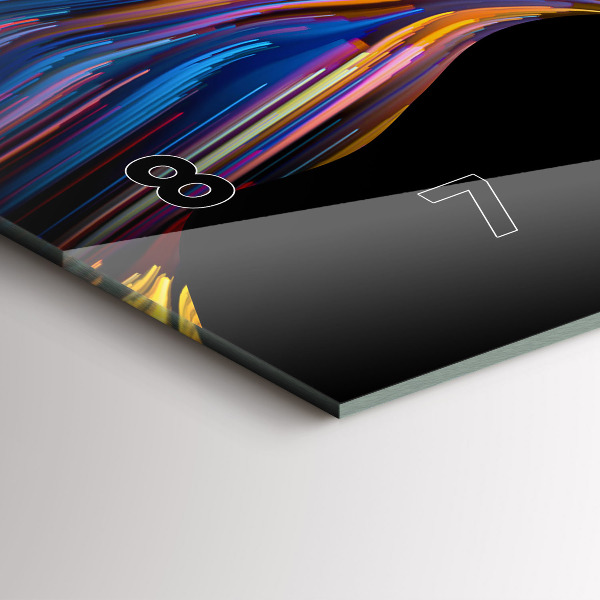 Zegar szklany poziomy Emocjonalna sztuka