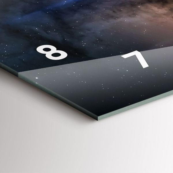 Zegar szklany poziomy Astronauta w kosmosie