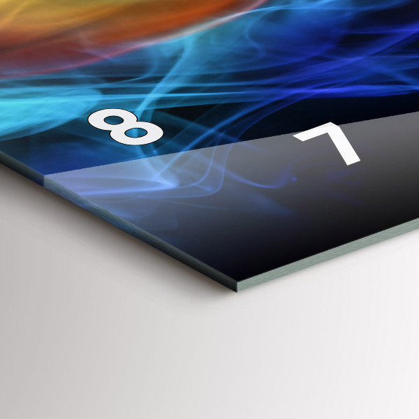 Zegar ścienny poziomy Abstrakcja kolorowe linie