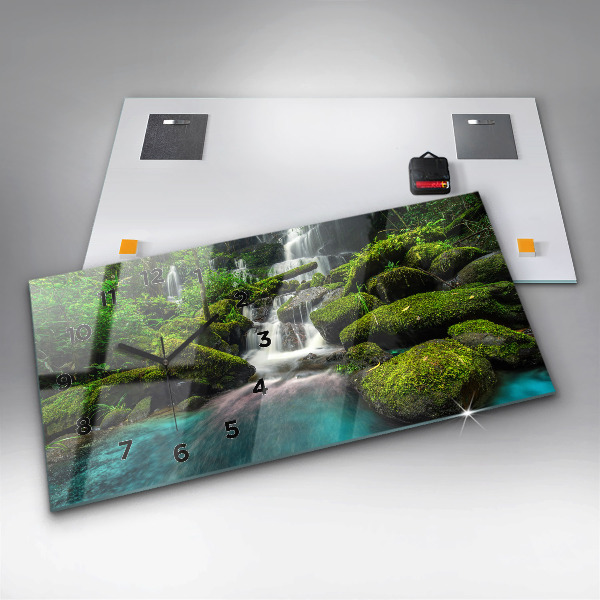 Zegar szklany poziomy Wodospad Tajlandia
