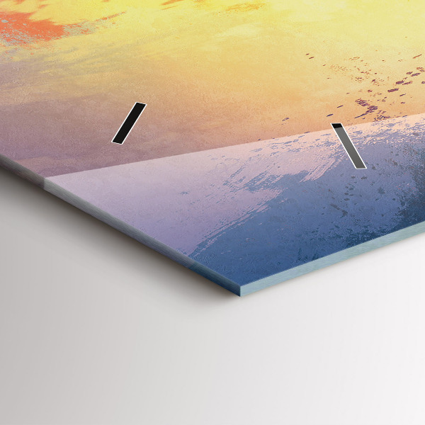 Zegar szklany poziomy Jesienny Krajobraz