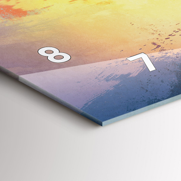 Zegar szklany poziomy Jesienny Krajobraz