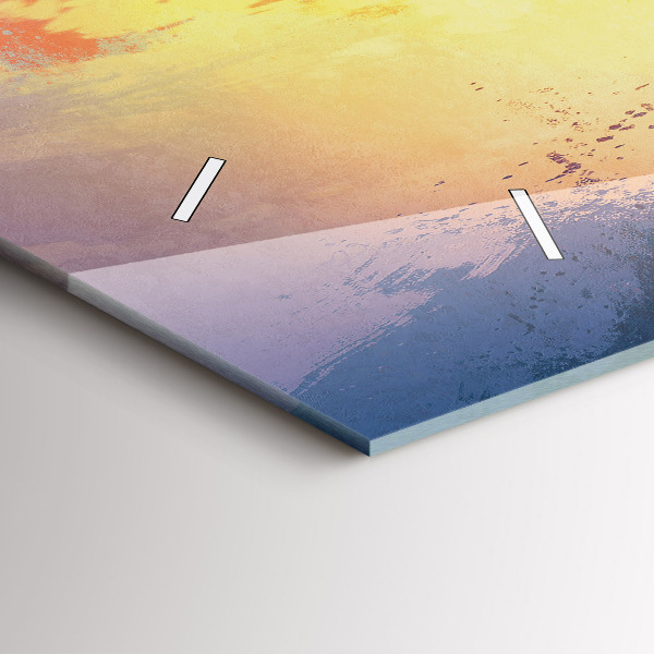 Zegar szklany poziomy Jesienny Krajobraz