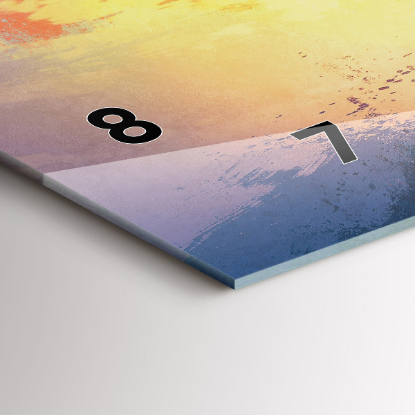 Zegar szklany poziomy Jesienny Krajobraz