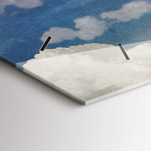 Zegar szklany poziomy Dziewczyna na księżycu