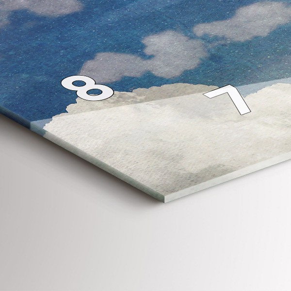 Zegar szklany poziomy Dziewczyna na księżycu