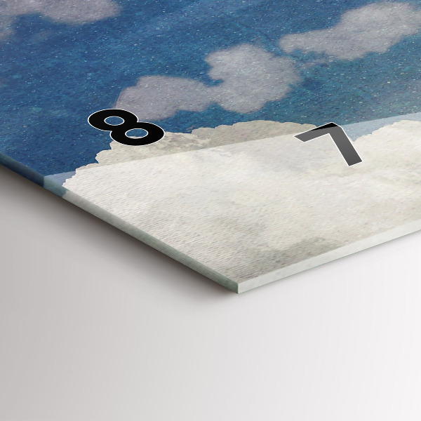 Zegar szklany poziomy Dziewczyna na księżycu