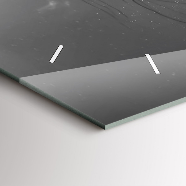 Zegar ścienny poziomy Usta kobiety