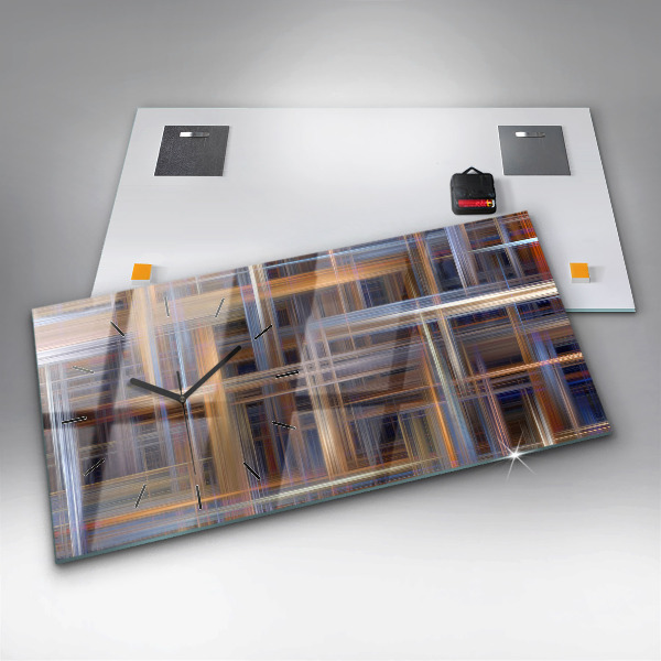 Zegar szklany poziomy Abstrakcja Geometria