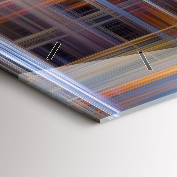 Zegar szklany poziomy Abstrakcja Geometria