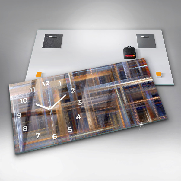 Zegar szklany poziomy Abstrakcja Geometria