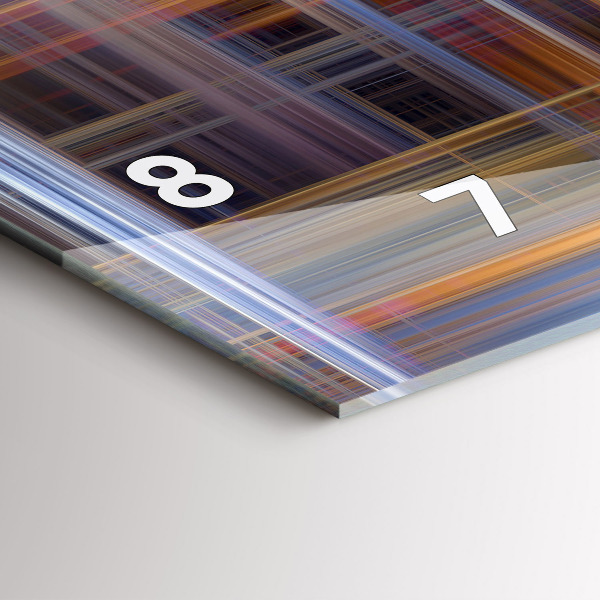 Zegar szklany poziomy Abstrakcja Geometria