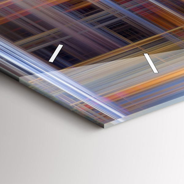 Zegar szklany poziomy Abstrakcja Geometria