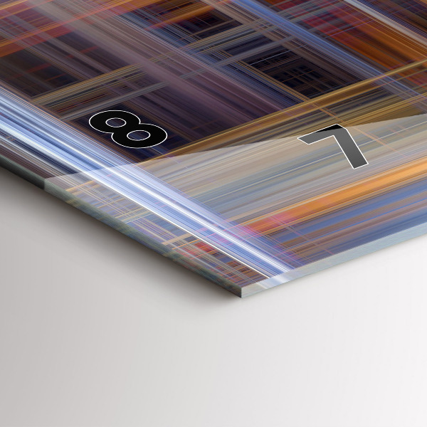 Zegar szklany poziomy Abstrakcja Geometria