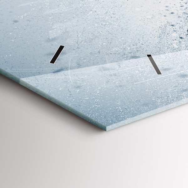 Zegar szklany poziomy Biegnący człowiek