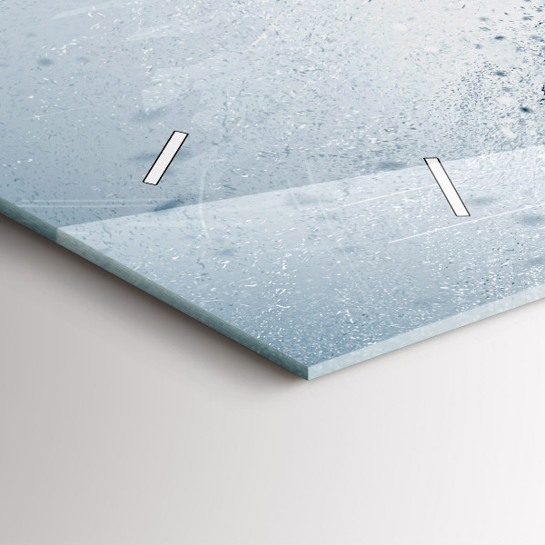 Zegar szklany poziomy Biegnący człowiek