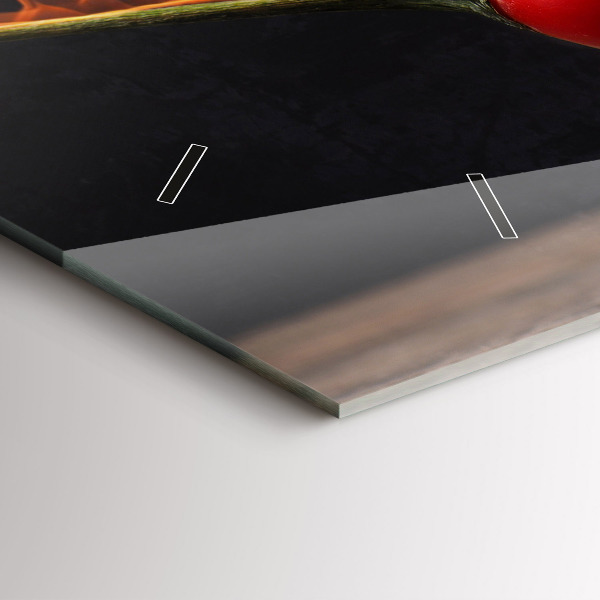 Zegar szklany poziomy Papryczka Pepperoni