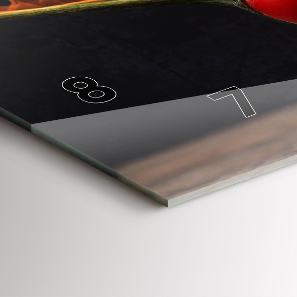 Zegar szklany poziomy Papryczka Pepperoni