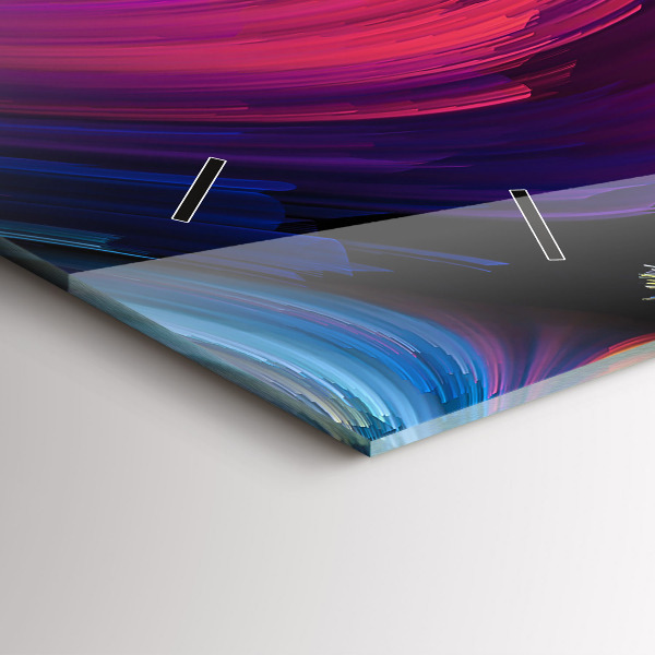 Zegar szklany poziomy Abstrakcja sale