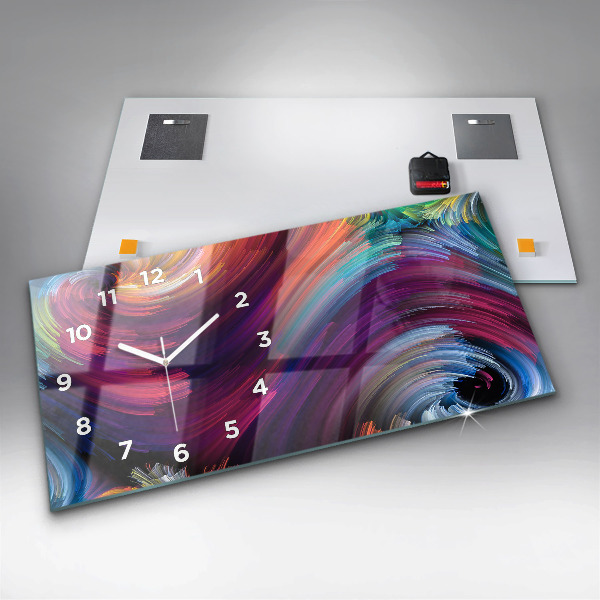 Zegar szklany poziomy Abstrakcja sale