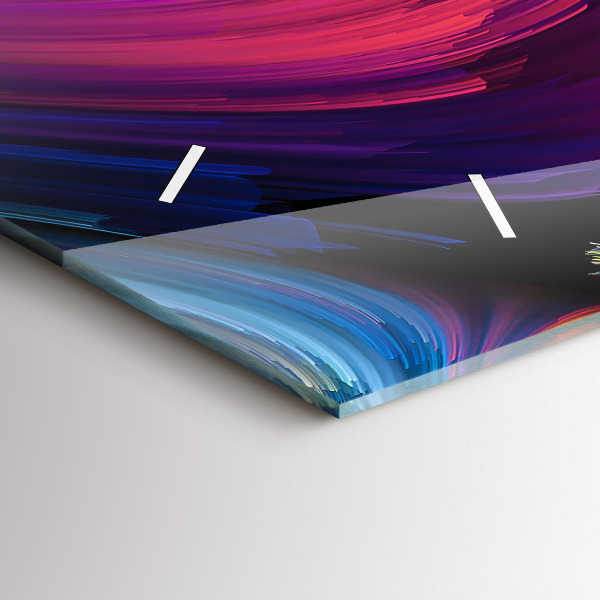 Zegar szklany poziomy Abstrakcja sale