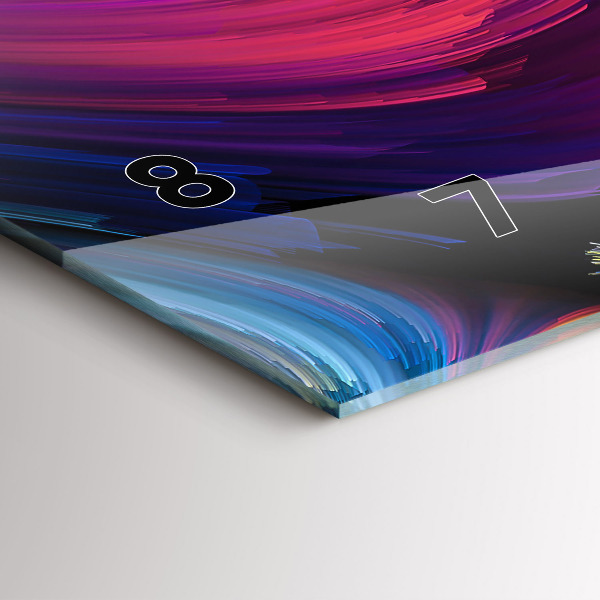 Zegar szklany poziomy Abstrakcja sale