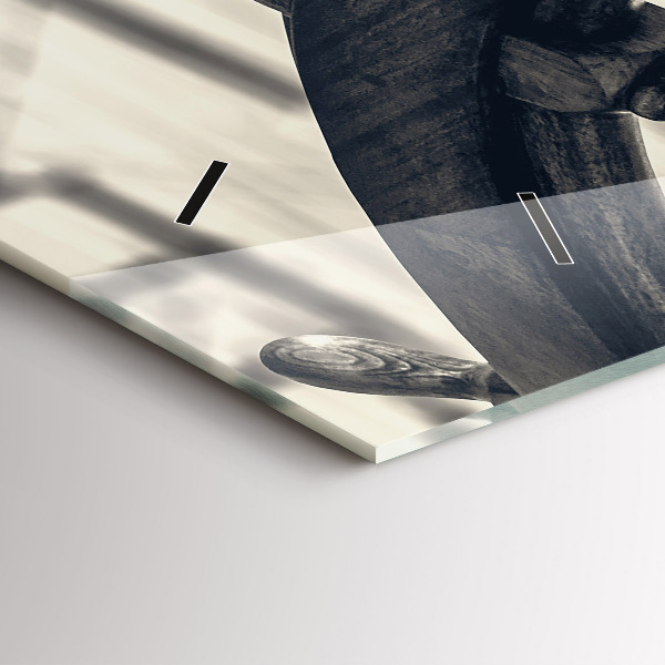 Zegar szklany poziomy Starożytny statek