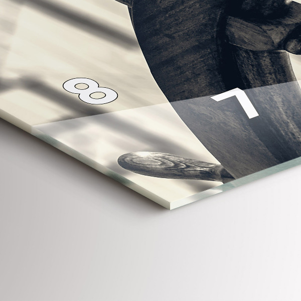 Zegar szklany poziomy Starożytny statek