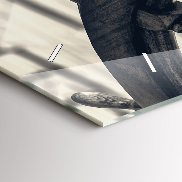 Zegar szklany poziomy Starożytny statek