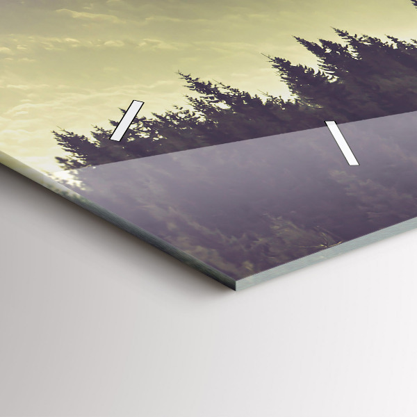 Zegar szklany poziomy Mgliste Górskie Zbocza