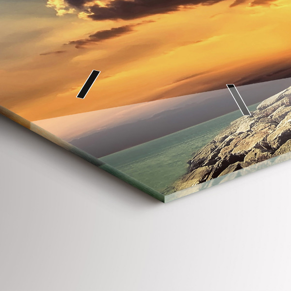 Zegar szklany poziomy Latarnia Morska Na Morzu