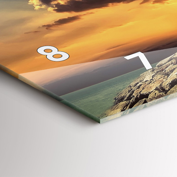 Zegar szklany poziomy Latarnia Morska Na Morzu