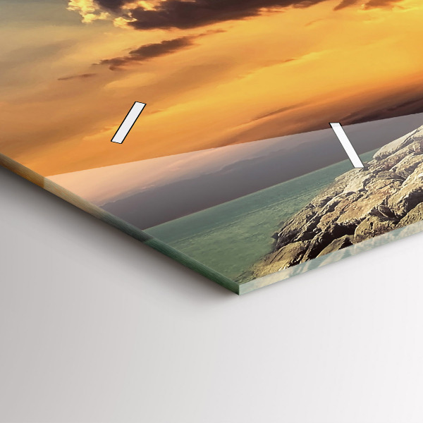 Zegar szklany poziomy Latarnia Morska Na Morzu