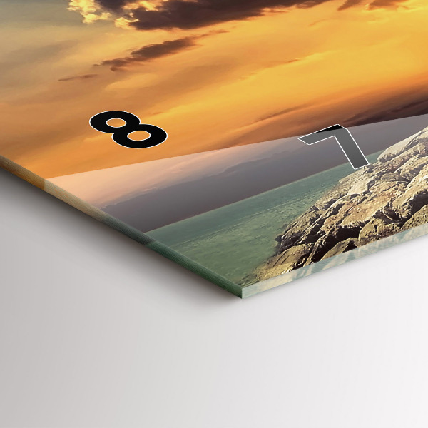 Zegar szklany poziomy Latarnia Morska Na Morzu