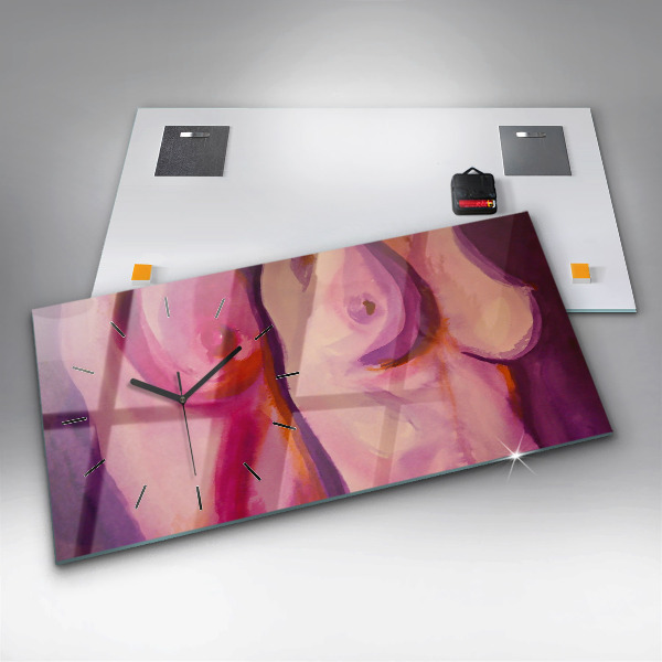 Zegar szklany poziomy Malarstwo Kobiety