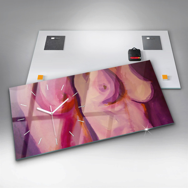 Zegar szklany poziomy Malarstwo Kobiety