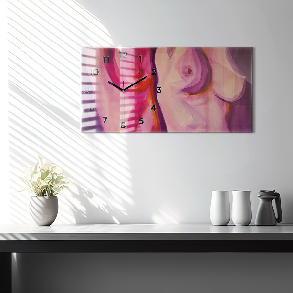 Zegar szklany poziomy Malarstwo Kobiety