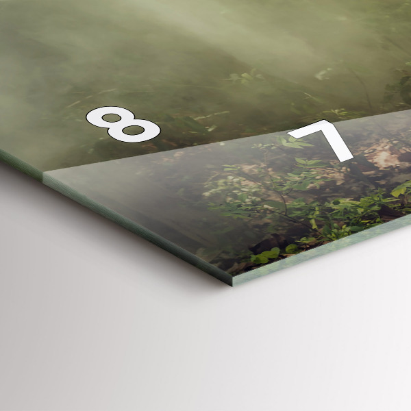 Zegar szklany poziomy Dzieci prowadzące słonia