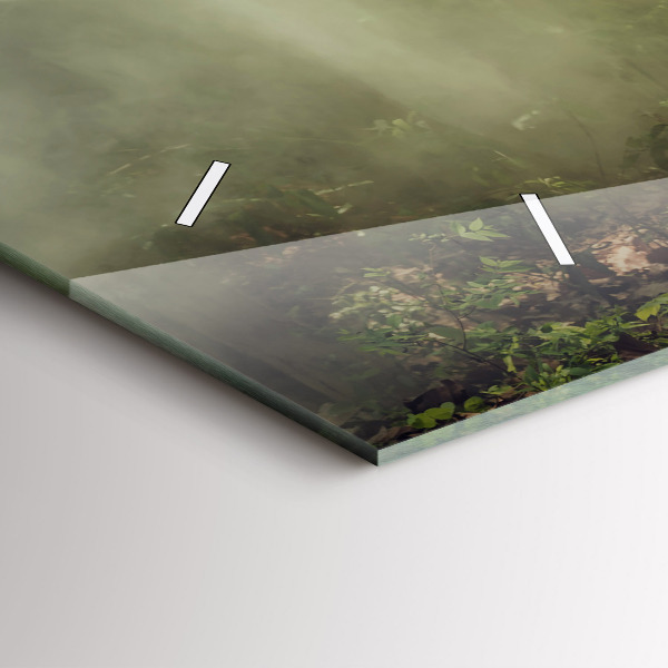 Zegar szklany poziomy Dzieci prowadzące słonia