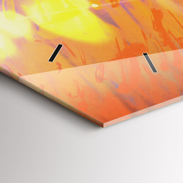 Zegar szklany poziomy Rycerz z mieczem