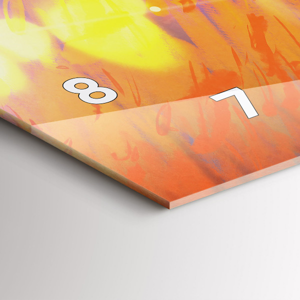 Zegar szklany poziomy Rycerz z mieczem