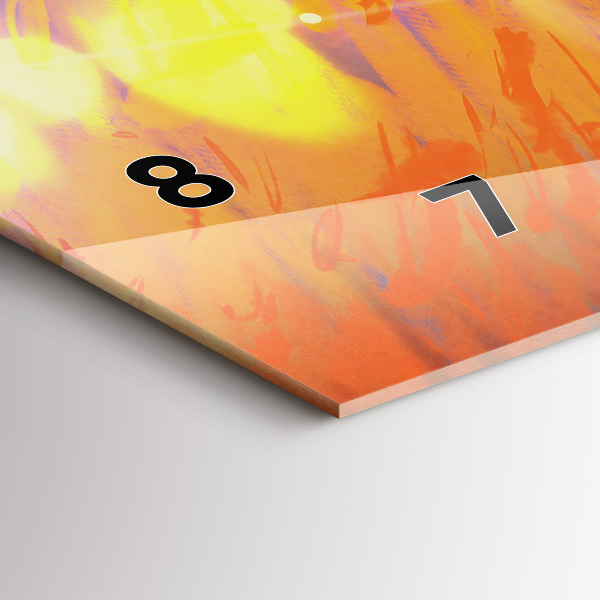 Zegar szklany poziomy Rycerz z mieczem