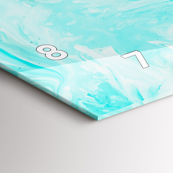 Zegar szklany poziomy Niebieska abstrakcja