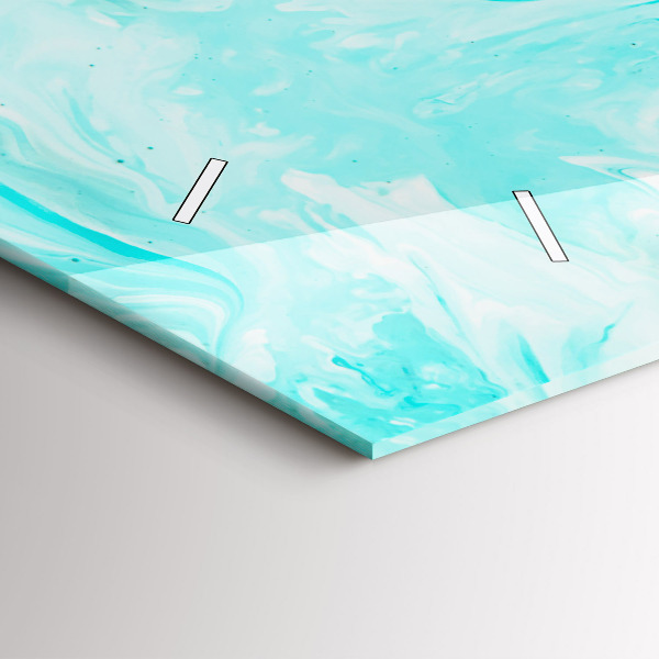 Zegar szklany poziomy Niebieska abstrakcja