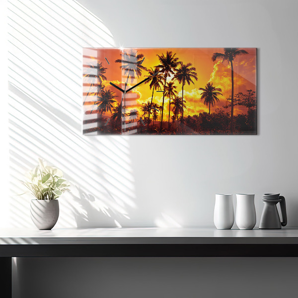 Zegar ścienny poziomy Tajlandia plaża Klong Prao