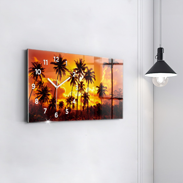 Zegar ścienny poziomy Tajlandia plaża Klong Prao