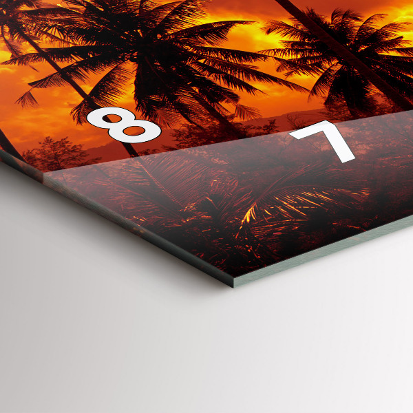 Zegar ścienny poziomy Tajlandia plaża Klong Prao