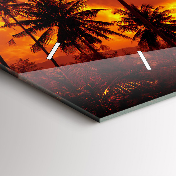 Zegar ścienny poziomy Tajlandia plaża Klong Prao