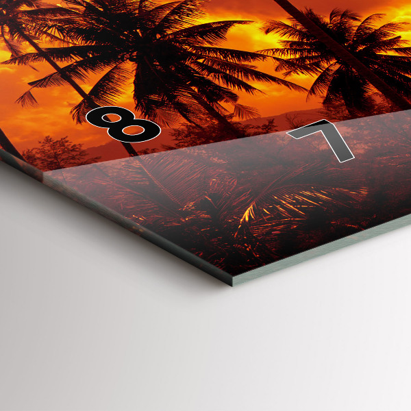 Zegar ścienny poziomy Tajlandia plaża Klong Prao